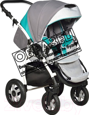 Детская универсальная коляска INDIGO 18 2 в 1 (40, светло-серый/темно-серый/серый узор)