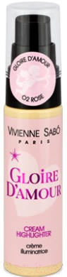 

Хайлайтер Vivienne Sabo, Бежевый;розовый, Gloire D'amour тон 02