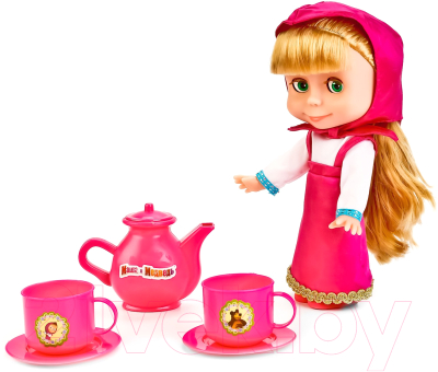 Кукла с аксессуарами Карапуз Маша с набором для чаепития / 83033T
