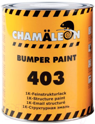 Краска автомобильная CHAMALEON Для бампера / 14037 (0.5л, черный)