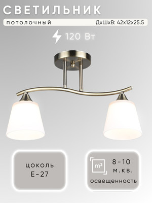 Потолочный светильник Aitin-Pro НПБ 02-2x60-101 / N6581/2 (бронза) -