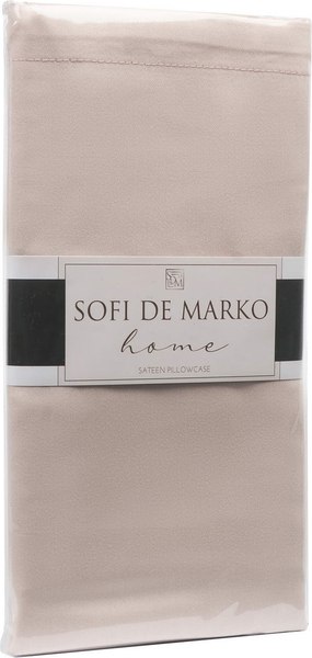 Наволочка Sofi de Marko Мармис 50x70 / НВ-мс-50x70брз (бежевый/розовый)
