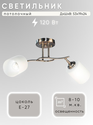 Спот Aitin-Pro НПБ 02-2x60-101 / N6410/2 (титан) -