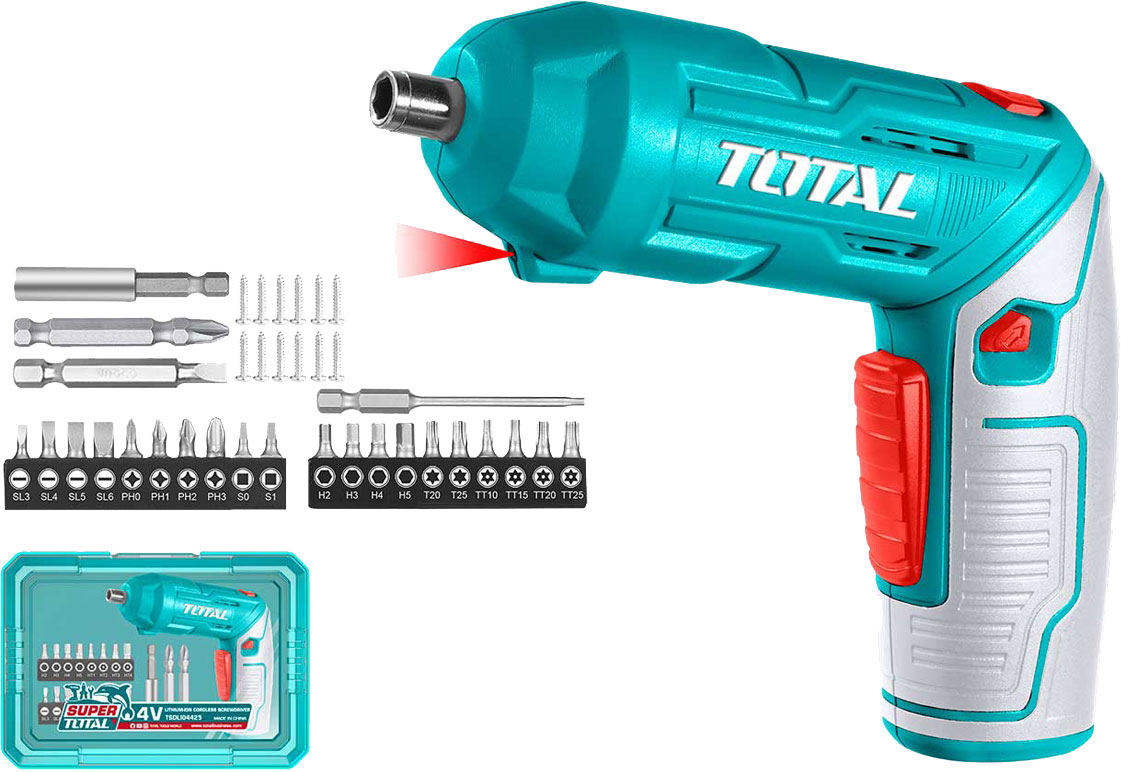 Электроотвертка TOTAL TSDLI04425