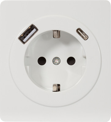 Розетка Kranz Round KR-78-0704-1 (перламутр) -