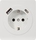 Розетка Kranz Round KR-78-0704-1 (перламутр) - 