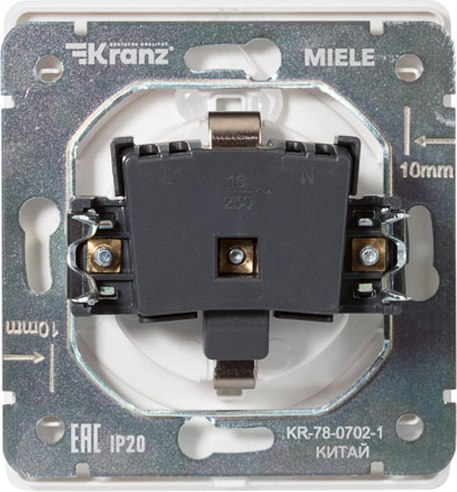 Розетка Kranz Round KR-78-0702-1 (перламутр)