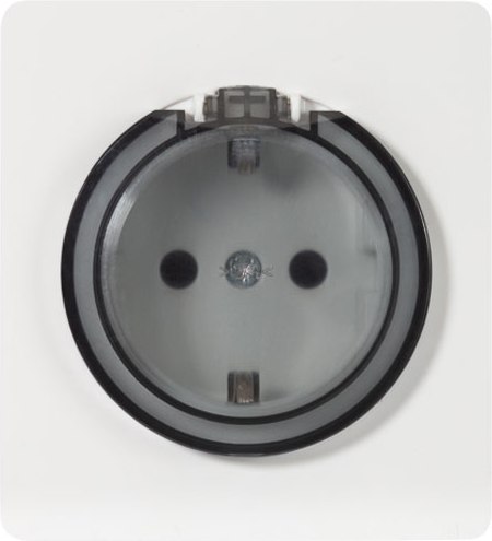 Розетка Kranz Round KR-78-0702-1 (перламутр)