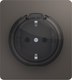 Розетка Kranz Round KR-78-0702-2 (титан) - 