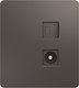 Розетка Kranz Round KR-78-0722-2 (титан) - 