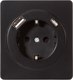 Розетка Kranz Round KR-78-0704-3 (оникс) - 