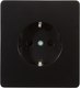 Розетка Kranz Round KR-78-0701-3 (оникс) - 