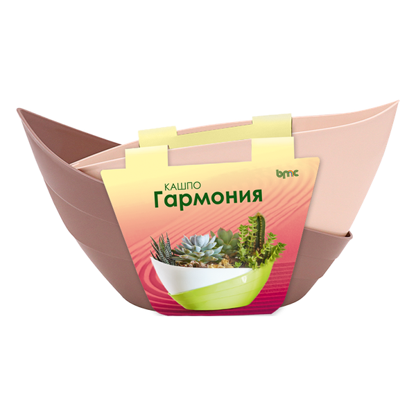 Кашпо La Decoro Гармония / КШ-9744 (пудра/мокко)