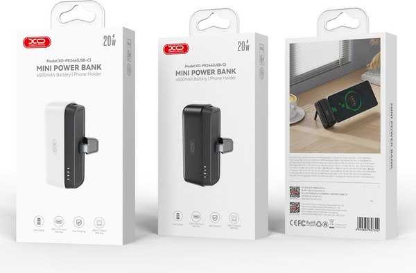 Портативное зарядное устройство XO PR244 5000mAh (черный)