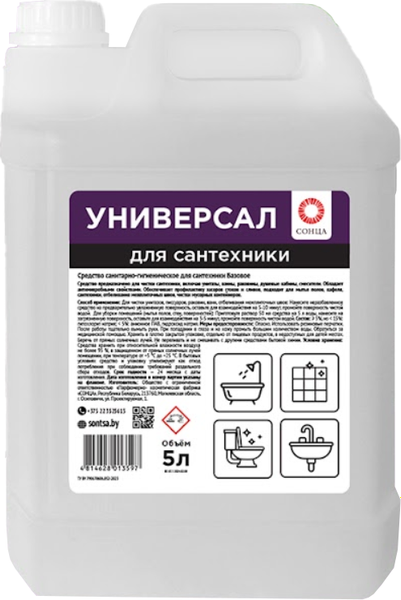 Чистящее средство для ванной комнаты Sunday Базовое санитарно-гигиеническое (5л)