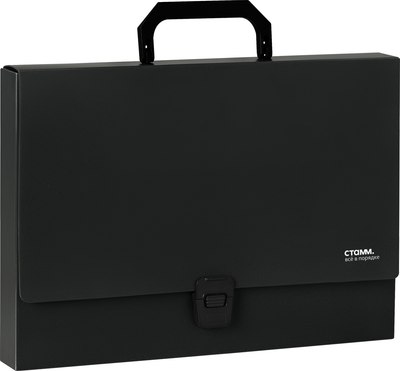 Папка-портфель Стамм Стандарт / ММ-30898 (черный) - 