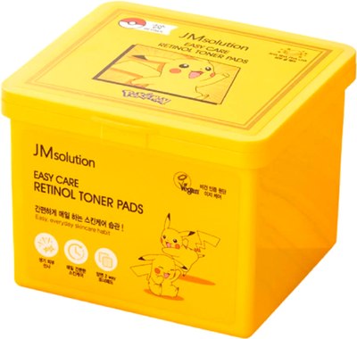 Пэд для лица JMsolution Easy Care Retinol Toner Pads Обновляющие с ретинолом (70шт) - 