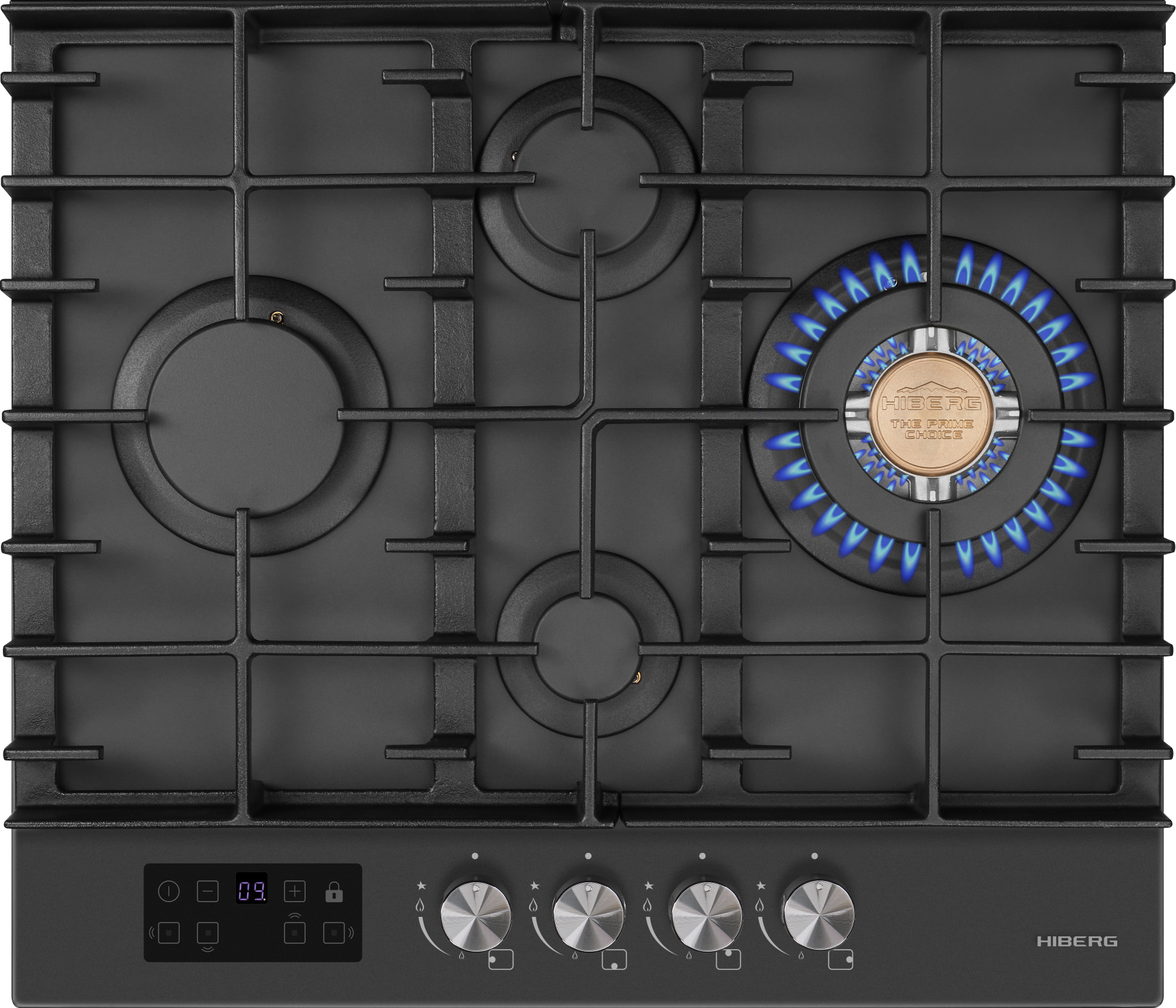 Газовая варочная панель Hiberg VM 6245 Gr