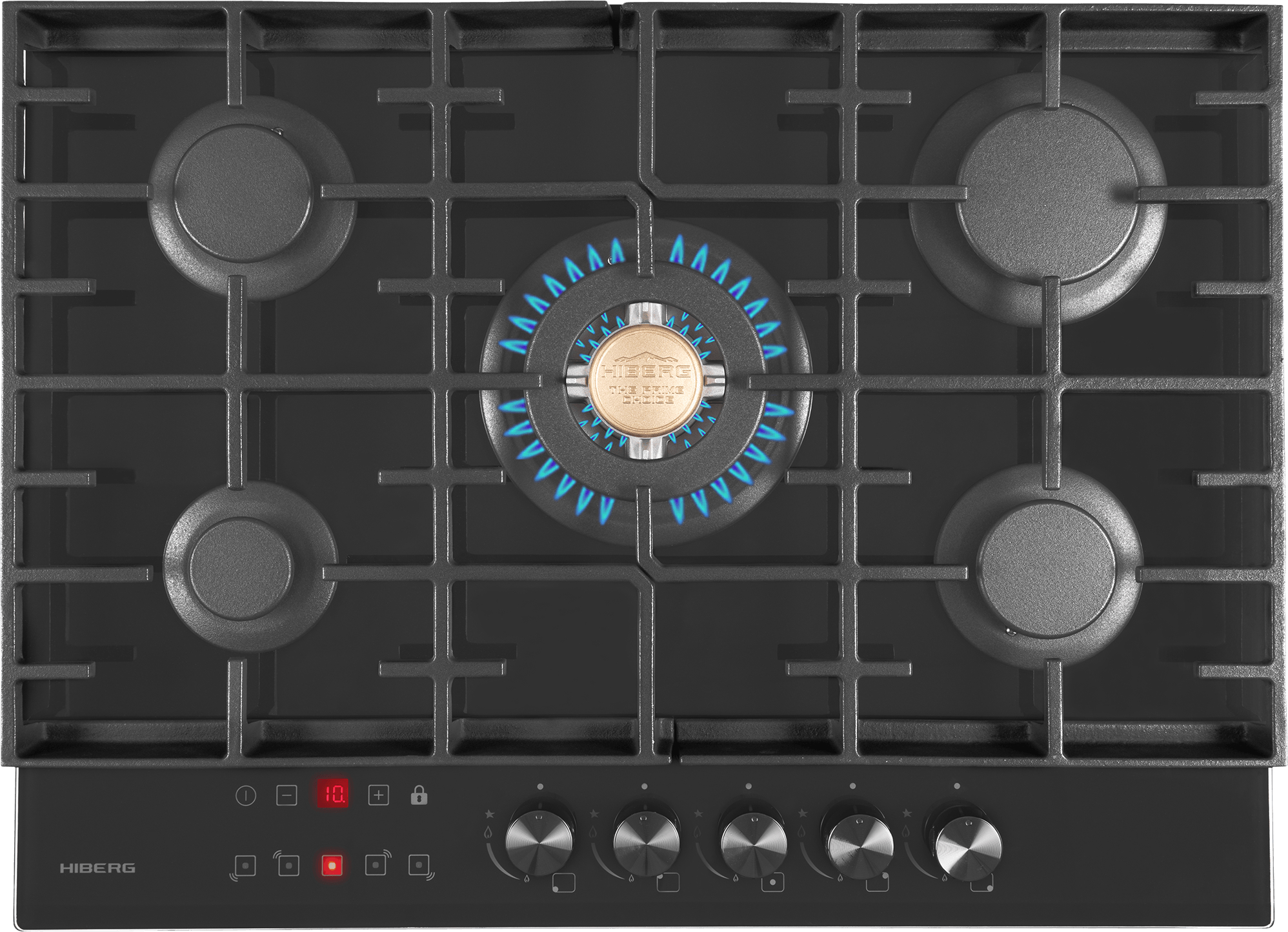 Газовая варочная панель Hiberg VM 7155 B