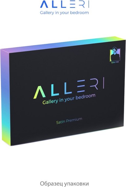 Комплект постельного белья Alleri Сатин Premium 2сп с eвро Max простыней / СП-308