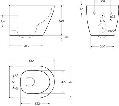 Унитаз подвесной с инсталляцией BelBagno CZR-6601-TH-TOR/CZR-2316-SC/BB026/BB081CR