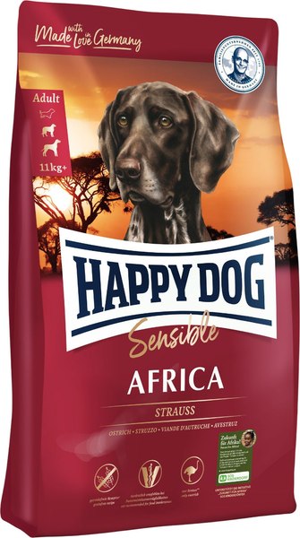 Сухой корм для собак Happy Dog Sensible Africa Strauss & Kartoffel