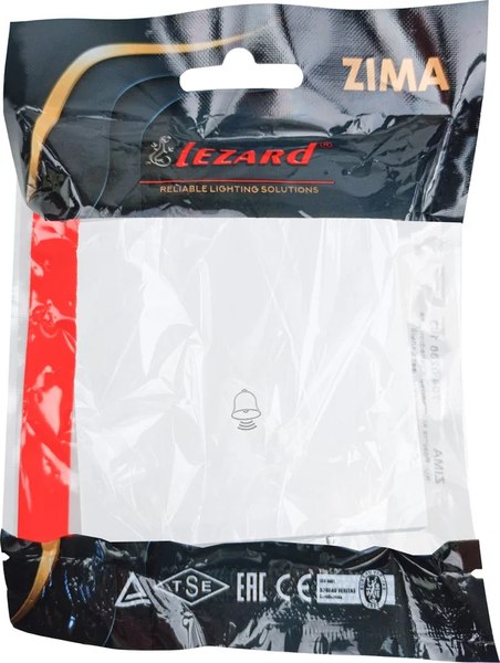 Кнопка звонка Lezard Zima 704-0288-103QC (белый)