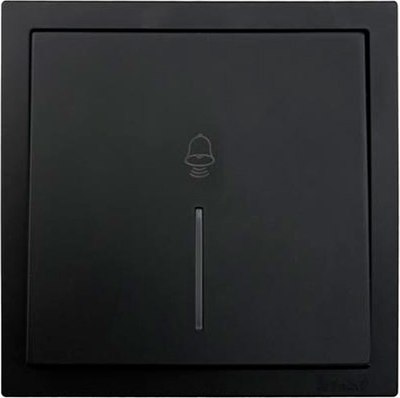 Кнопка звонка Lezard Zima 704-4288-108QC (черный бархат) - 