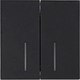 Выключатель Lezard Zima 704-4288-112QC (черный бархат) - 