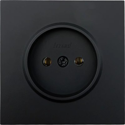 Розетка Lezard Zima 704-4288-121BQC (черный бархат) - 