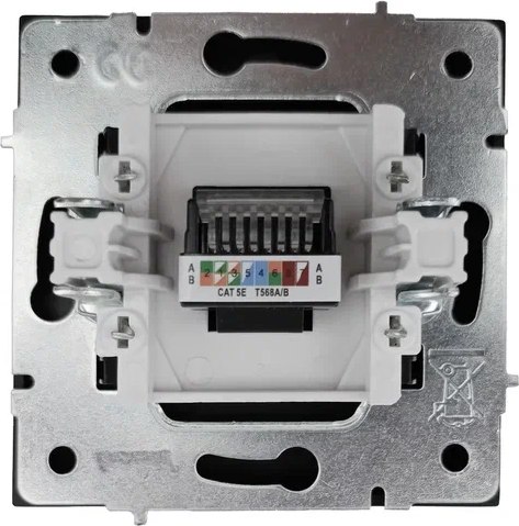Розетка Lezard Zima 704-4288-139 (черный бархат)