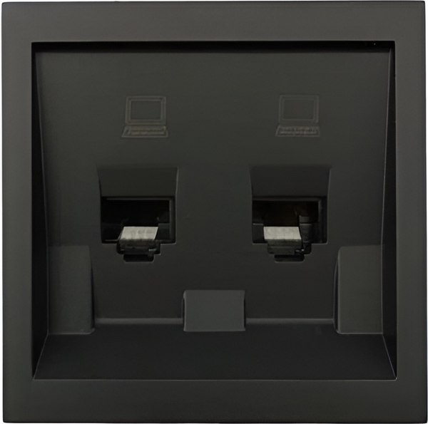 Розетка Lezard Zima 704-4288-141 (черный бархат)