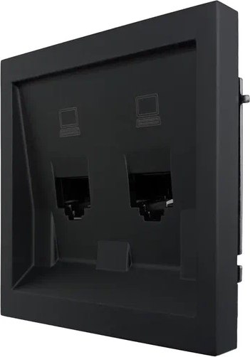 Розетка Lezard Zima 704-4288-141 (черный бархат)