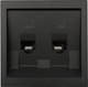 Розетка Lezard Zima 704-4288-141 (черный бархат) - 