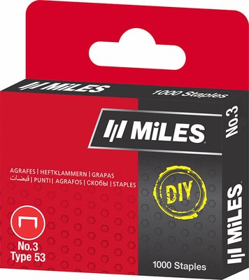 Скобы MILES NO.3-14MM DIY - 