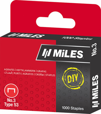 Скобы MILES NO.3-8MM DIY - 