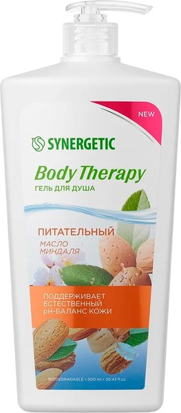 Гель для душа Synergetic Body Therapy Масло миндаля (900мл)