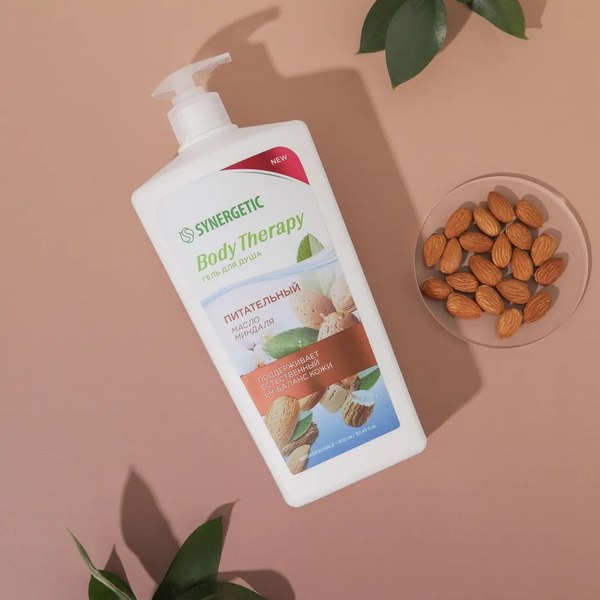 Гель для душа Synergetic Body Therapy Масло миндаля (900мл)