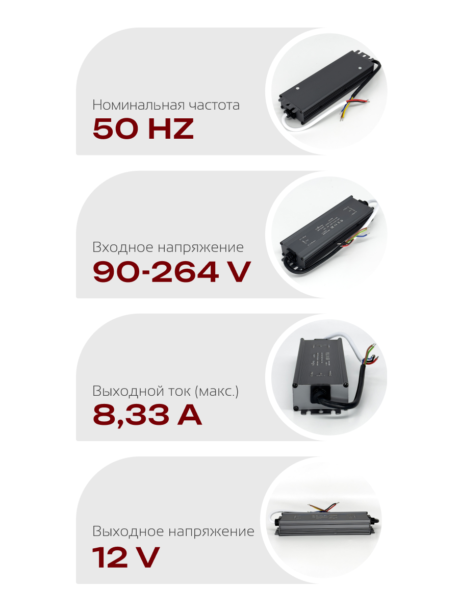 Блок питания для светодиодной ленты Truenergy 17309 — фото 6