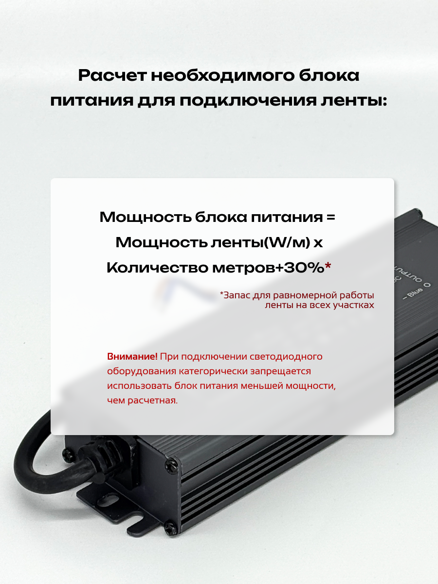 Блок питания для светодиодной ленты Truenergy 17363 — фото 4