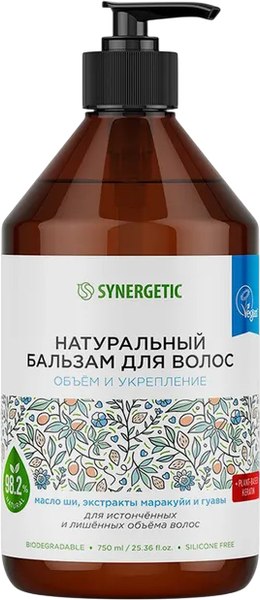 Бальзам для волос Synergetic Обьем и укрепление (750мл)
