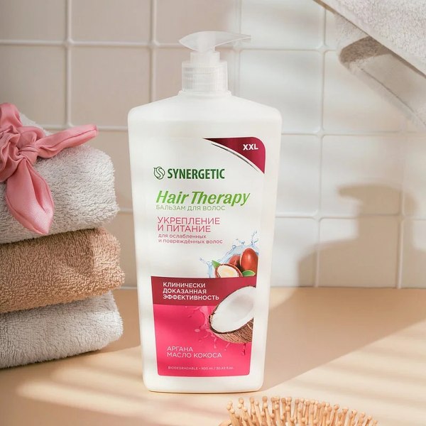 Бальзам для волос Synergetic Hair Therapy Укрепление и питание (900мл)