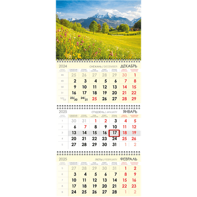 

Календарь настенный, Пейзаж / 01342-2/2024