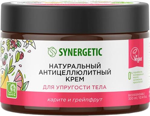Крем антицеллюлитный Synergetic для упругости тела (300мл)