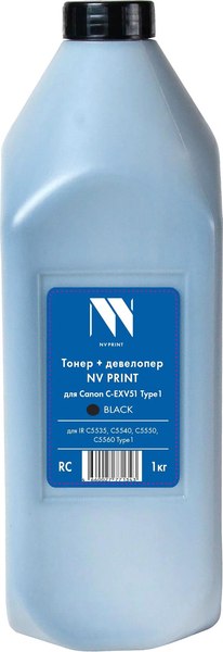 Тонер для принтера NV Print NV-CEXV51-TYPE1-1kgBk