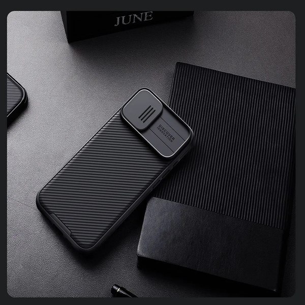 Чехол-накладка Nillkin CamShield Pro для iPhone 16 Plus (черный)