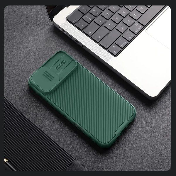 Чехол-накладка Nillkin CamShield Pro для iPhone 16 Plus (зеленый)