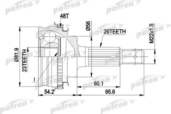 ШРУС Patron PCV1347