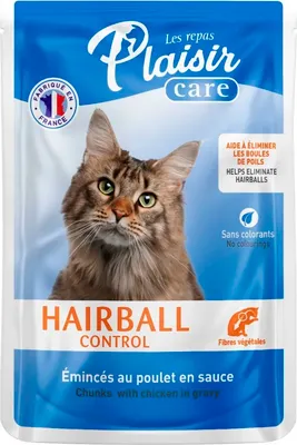 

Влажный корм для кошек, Care Hairball control c эффектом вывода шерсти