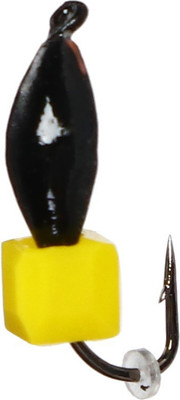 Мормышка Yugana Нимфа с кубом / 10104578 (черный/сырный) - 